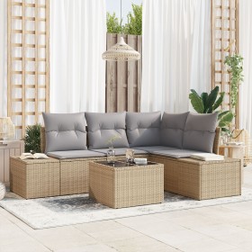 Juego de Sofás de Jardín de 5 Piezas con Cojines Ratán Sintético Negro von , Outdoor-Sofas - Ref: Foro24-3355719, Preis: 409,...