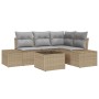 Juego de Sofás de Jardín de 5 Piezas con Cojines Ratán Sintético Negro by , Outdoor sofas - Ref: Foro24-3355719, Price: 409,6...