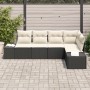 Conjunto de Sofá de Jardín de 5 Piezas con Cojines Ratán Poliéster Negro von , Outdoor-Sofas - Ref: Foro24-3355726, Preis: 37...