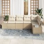 Conjunto de Sofá de Jardín de 5 Piezas con Cojines Beige Ratán Poli by , Outdoor sofas - Ref: Foro24-3355730, Price: 424,36 €...