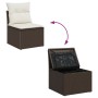 Conjunto de Sofá de Jardín de 6 Piezas con Cojines Marrón Ratán Poliéster by , Outdoor sofas - Ref: Foro24-3355747, Price: 45...