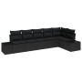 Conjunto de Sofá de Jardín de 6 Piezas con Cojines Negro Poliratán von , Outdoor-Sofas - Ref: Foro24-3355752, Preis: 458,90 €...
