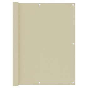 Toldo para balcón tela oxford crema 120x400 cm