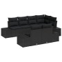 Juego de Sofá de Jardín de 7 Piezas con Cojines Negro Poliratán by , Outdoor sofas - Ref: Foro24-3355772, Price: 595,63 €, Di...