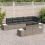 Juego de Sofá de Jardín de 8 Piezas con Cojines Gris Ratán Sintético von , Outdoor-Sofas - Ref: Foro24-3355778, Preis: 644,14...