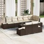 Juego de Sofá de Jardín de 8 Piezas con Cojines Grises de Ratán Sintético by , Outdoor sofas - Ref: Foro24-3355787, Price: 69...