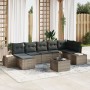 Juego de Sofá de Jardín de 7 Piezas con Cojines Ratán Poliéster Negro by , Outdoor sofas - Ref: Foro24-3355828, Price: 529,34...