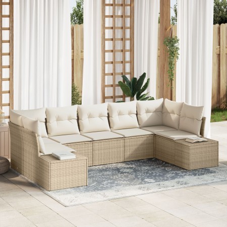 Conjunto de sofá de jardín de 7 piezas con cojines Beige Polyratán by , Outdoor sofas - Ref: Foro24-3355880, Price: 526,81 €,...