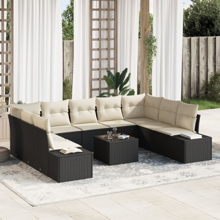Juego de Sofá de Jardín de 9 Piezas con Cojines de Ratán Poli Brown von , Outdoor-Sofas - Ref: Foro24-3355896, Preis: 643,77 ...