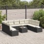 Juego de Sofá de Jardín de 9 Piezas con Cojines de Ratán Poli Brown von , Outdoor-Sofas - Ref: Foro24-3355896, Preis: 643,77 ...