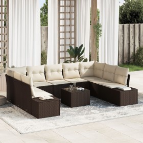 Juego de sofá de jardín de 9 piezas con cojines gris poliratán von , Outdoor-Sofas - Ref: Foro24-3355897, Preis: 700,23 €, Ra...