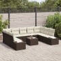 Juego de sofá de jardín de 9 piezas con cojines gris poliratán von , Outdoor-Sofas - Ref: Foro24-3355897, Preis: 700,23 €, Ra...
