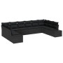 Juego de Sofá de Jardín de 10 Piezas con Cojines Negro Poliratán von , Outdoor-Sofas - Ref: Foro24-3355912, Preis: 667,30 €, ...