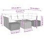 Conjunto de Sofás de Jardín de 7 Piezas con Cojines Negro Poliratán Acacia by , Outdoor sofas - Ref: Foro24-3356577, Price: 4...