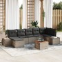 Juego de Sofás de Jardín de 8 Piezas con Cojines Gris Ratán de Polipropileno Acacia by , Outdoor sofas - Ref: Foro24-3356655,...