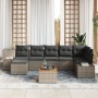 Juego de Sofás de Jardín de 8 Piezas con Cojines Gris Ratán de Polipropileno Acacia by , Outdoor sofas - Ref: Foro24-3356655,...