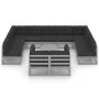 Set de muebles de jardín 12 pzas con cojines madera pino gris de vidaXL, Conjuntos de jardín - Ref: Foro24-3077271, Precio: 1...
