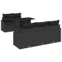 Set de Sofá de Jardín Juego de 6 Negro Ratán, Poliéster von , Outdoor-Sofas - Ref: Foro24-3357656, Preis: 521,38 €, Rabatt: %