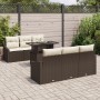 Set de Sofá de Jardín Set de 7 Marrón, Crema Ratán, Poliéster by , Outdoor sofas - Ref: Foro24-3357661, Price: 581,60 €, Disc...