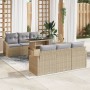 Juego de Sofá de Jardín Conjunto de 7 Beige y gris by , Outdoor sofas - Ref: Foro24-3357663, Price: 587,83 €, Discount: %