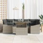 Juego de sofá de jardín 7 piezas Beige y Gris oscuro by , Outdoor sofas - Ref: Foro24-3357675, Price: 556,99 €, Discount: %