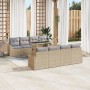 Juego de sofá de jardín Juego de 7 Beige Ratán polietileno by , Outdoor sofas - Ref: Foro24-3357703, Price: 547,38 €, Discoun...