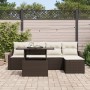 Conjunto de Sofás de Jardín 6 Piezas Marrón Poliratán by , Outdoor sofas - Ref: Foro24-3357721, Price: 438,55 €, Discount: %