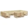 Garden furniture set 12 pieces honey brown pine wood cushions by vidaXL, Garden sets - Ref: Foro24-3077277, Price: 1,00 €, Di...