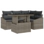 Set de Sofá de Jardín de 5 Piezas con Cojines Gris de Ratán Polimérico by , Outdoor sofas - Ref: Foro24-3357732, Price: 434,7...