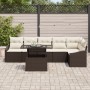Juego de Sofá de Jardín Juego de 7 Marrón Ratán by , Outdoor sofas - Ref: Foro24-3357751, Price: 534,49 €, Discount: %