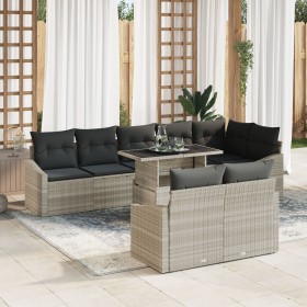 Juego de Sofás de Jardín Set de 9 Gris Polirrattan von , Outdoor-Sofas - Ref: Foro24-3357765, Preis: 762,08 €, Rabatt: %