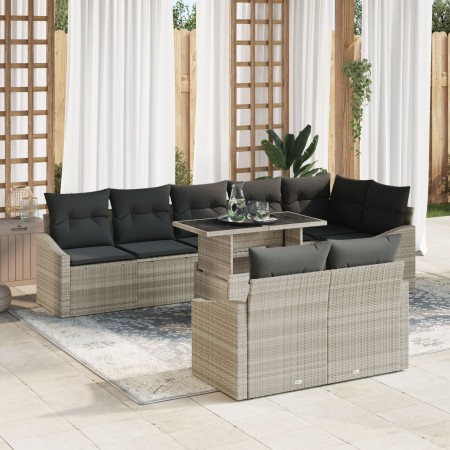 Juego de Sofás de Jardín Set de 9 Gris Polirrattan by , Outdoor sofas - Ref: Foro24-3357765, Price: 762,08 €, Discount: %