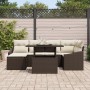 Juego de sofá de jardín Conjunto de 7 Crema y marrón oscuro by , Outdoor sofas - Ref: Foro24-3357771, Price: 528,10 €, Discou...