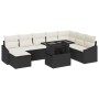 Juego de Sofá de Jardín Juego de 9 Blanco Ratán, Poliéster, Vidrio von , Outdoor-Sofas - Ref: Foro24-3357790, Preis: 588,40 €...