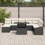 Juego de Sofá de Jardín Juego de 9 Blanco Ratán, Poliéster, Vidrio von , Outdoor-Sofas - Ref: Foro24-3357790, Preis: 588,40 €...