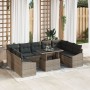 Juego de sofá de jardín de 10 piezas con cojines gris poliratán by , Outdoor sofas - Ref: Foro24-3357802, Price: 696,61 €, Di...