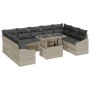 Conjunto de sofá de jardín Set de 10 Beige, gris oscuro by , Outdoor sofas - Ref: Foro24-3357805, Price: 749,56 €, Discount: %