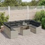 Conjunto de sofá de jardín Set de 10 Beige, gris oscuro by , Outdoor sofas - Ref: Foro24-3357805, Price: 749,56 €, Discount: %