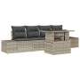 Juego de Sofá de Jardín Set de 5 Beige Poliratán, Poliéster von , Outdoor-Sofas - Ref: Foro24-3357825, Preis: 432,03 €, Rabat...