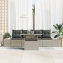 Juego de Sofá de Jardín Set de 5 Beige Poliratán, Poliéster von , Outdoor-Sofas - Ref: Foro24-3357825, Preis: 432,03 €, Rabat...