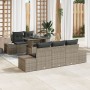 Juego de Sofás de Jardín Conjunto de 6 Gris Ratán, Poliéster by , Outdoor sofas - Ref: Foro24-3357832, Price: 576,55 €, Disco...