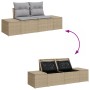 Set de Sofá de Jardín 7 Piezas Beige, Gris Ratán, Poliéster de , Sofás de exterior - Ref: Foro24-3357843, Precio: 649,93 €, D...