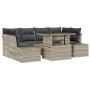 Juego de Sofá de Jardín Conjunto de 7 Gris Ratan PE von , Outdoor-Sofas - Ref: Foro24-3357855, Preis: 612,01 €, Rabatt: %