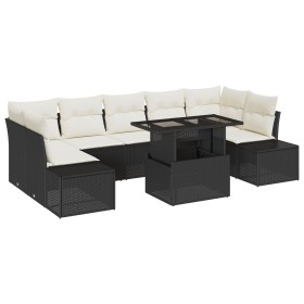 Juego de Sofás de Jardín 8 Piezas Negro Ratán by , Outdoor sofas - Ref: Foro24-3357870, Price: 584,44 €, Discount: %