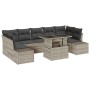 Juego de sofá de jardín Set de 8 Gris y Natural von , Outdoor-Sofas - Ref: Foro24-3357875, Preis: 685,74 €, Rabatt: %