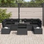 Conjunto de Sofás de Jardín Set de 8 Gris Oscuro Poliratán by , Outdoor sofas - Ref: Foro24-3357876, Price: 607,70 €, Discoun...