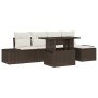 Conjunto de Sofá de Jardín Set de 6 Marrón Ratán by , Outdoor sofas - Ref: Foro24-3357901, Price: 460,18 €, Discount: %