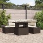 Conjunto de Sofás de Jardín Set de 5 Marrón Rattan by , Outdoor sofas - Ref: Foro24-3357911, Price: 445,18 €, Discount: %