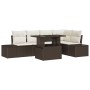 Juego de sofá de jardín 6 piezas Marrón Ratán von , Outdoor-Sofas - Ref: Foro24-3357921, Preis: 508,94 €, Rabatt: -5%%