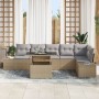 Juego de sofá de jardín Conjunto de 7 Beige y gris by , Outdoor sofas - Ref: Foro24-3357933, Price: 562,72 €, Discount: %